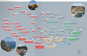 Map of Funchal Bus stop, travelling around Madeira by bus